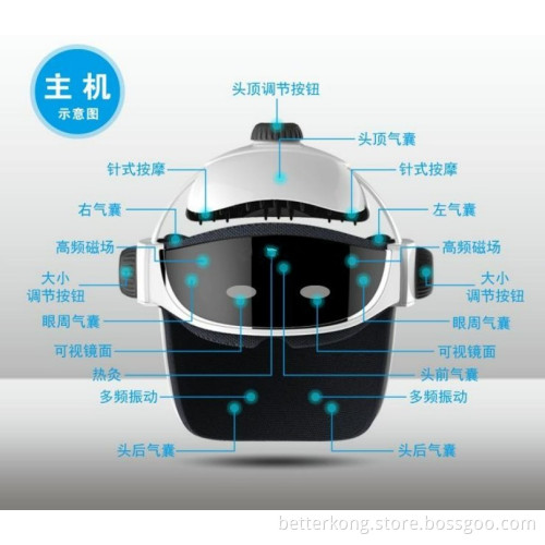2014 new product heating air pressure head and eye massager